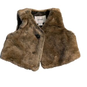 Old Navy Brown Faux Fur Vest for Kids